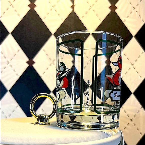 Vintage Georges Briard Ice Cooler with Lid & 4 Glass Set - Picture 4 of 16